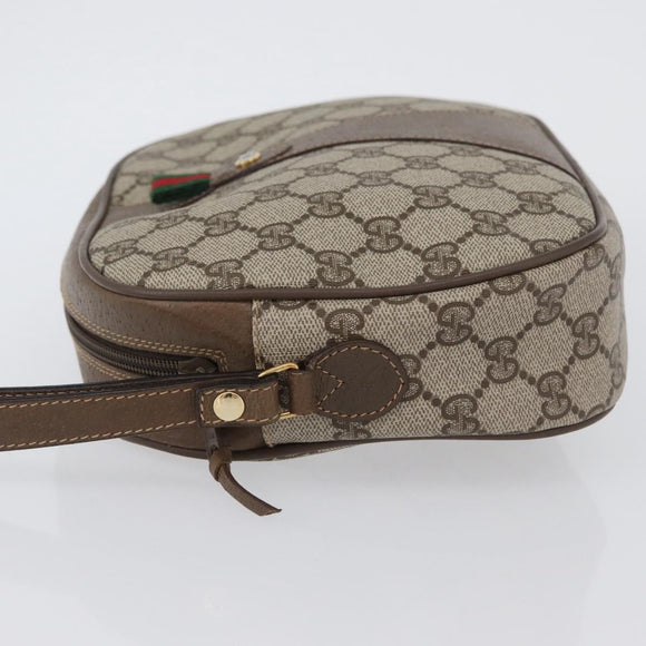 GUCCI GG Supreme Web Sherry Line Bag PVC Beige Red Green 89 01 034 Auth ka3250