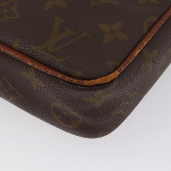 LOUIS VUITTON Monogram Danube Shoulder Bag Vintage M45266 LV Auth ka3253