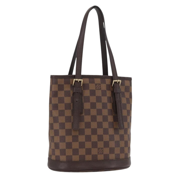 LOUIS VUITTON Damier Ebene Marais Schoudertas N42240 LV Auth ka3257