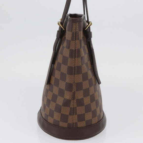 LOUIS VUITTON Damier Ebene Marais Schoudertas N42240 LV Auth ka3257