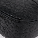 Salvatore Ferragamo Vala Shoulder Bag Leather Black Gold Auth ka3259-15