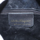Salvatore Ferragamo Vala Shoulder Bag Leather Black Gold Auth ka3259-12