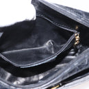 Salvatore Ferragamo Vala Shoulder Bag Leather Black Gold Auth ka3259-22