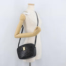 Salvatore Ferragamo Vala Shoulder Bag Leather Black Gold Auth ka3259-23