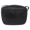 Salvatore Ferragamo Vala Shoulder Bag Leather Black Gold Auth ka3259-2