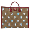 GUCCI GUCCI × Doraemon Micro GG Supreme Bag PVC 2way Beige 653952 Auth ka3262SM-13