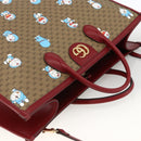GUCCI GUCCI × Doraemon Micro GG Supreme Bag PVC 2way Beige 653952 Auth ka3262SM-6