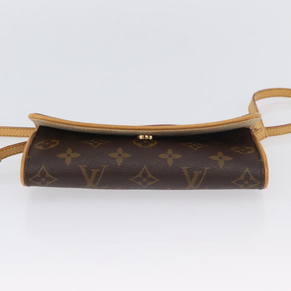 LOUIS VUITTON Monogram Pochette Twin PM Shoulder Bag M51854 LV Auth ka3263