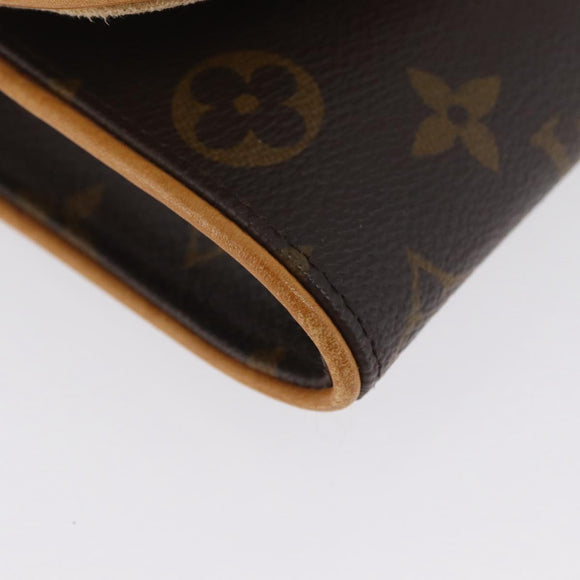 LOUIS VUITTON Monogram Pochette Twin PM Shoulder Bag M51854 LV Auth ka3263