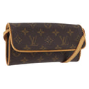 LOUIS VUITTON Monogram Pochette Twin PM Shoulder Bag M51854 LV Auth ka3263-1