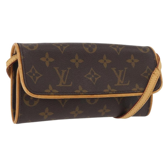 LOUIS VUITTON Monogram Pochette Twin PM Shoulder Bag M51854 LV Auth ka3263