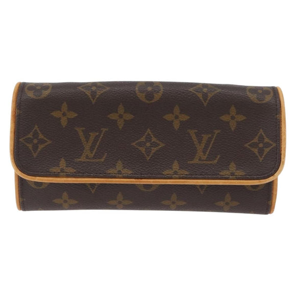 LOUIS VUITTON Monogram Pochette Twin PM Shoulder Bag M51854 LV Auth ka3263