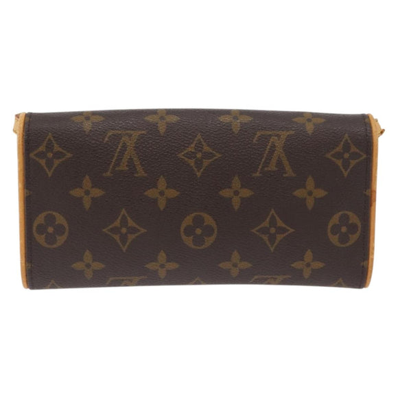 LOUIS VUITTON Monogram Pochette Twin PM Shoulder Bag M51854 LV Auth ka3263