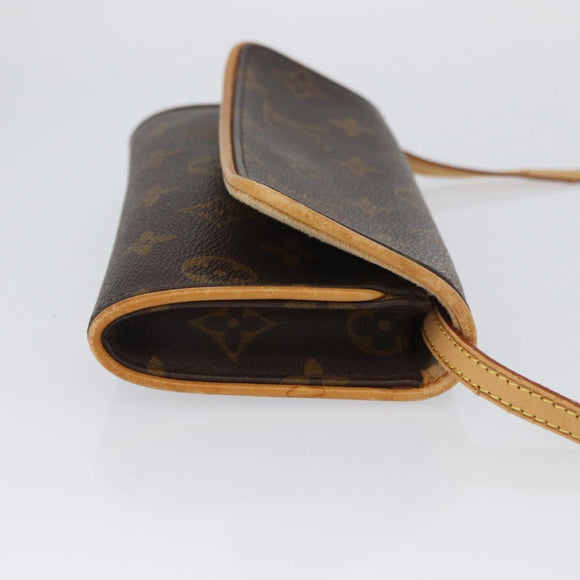 LOUIS VUITTON Monogram Pochette Twin PM Shoulder Bag M51854 LV Auth ka3263