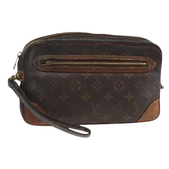 LOUIS VUITTON Monogram Marly Dragonne GM Clutch Bag M51825 LV Auth ka3264