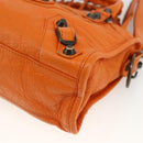 BALENCIAGA LuCity Handtasche Leder 2-Wege Orange 300295 Auth ka3266M-9