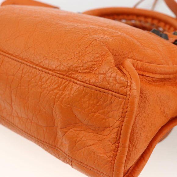 BALENCIAGA LuCity Handtasche Leder 2-Wege Orange 300295 Auth ka3266M