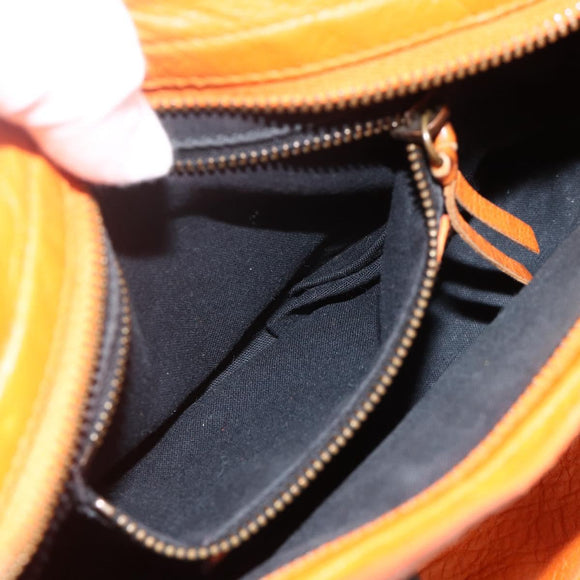 BALENCIAGA LuCity Handtasche Leder 2-Wege Orange 300295 Auth ka3266M