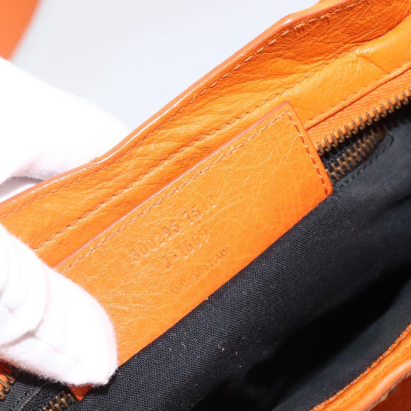BALENCIAGA LuCity Handtasche Leder 2-Wege Orange 300295 Auth ka3266M
