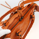 BALENCIAGA LuCity Handtasche Leder 2-Wege Orange 300295 Auth ka3266M-6
