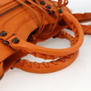 BALENCIAGA LuCity Handtasche Leder 2-Wege Orange 300295 Auth ka3266M-7