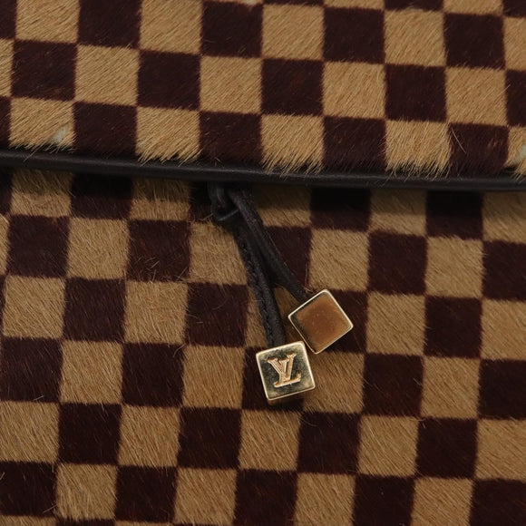 LOUIS VUITTON Damie sovage Gazelle Bag Harako leather Brown M92130 Auth ka3269