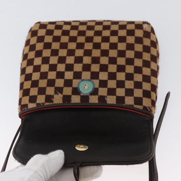 LOUIS VUITTON Damie sovage Gazelle Bag Harako leather Brown M92130 Auth ka3269