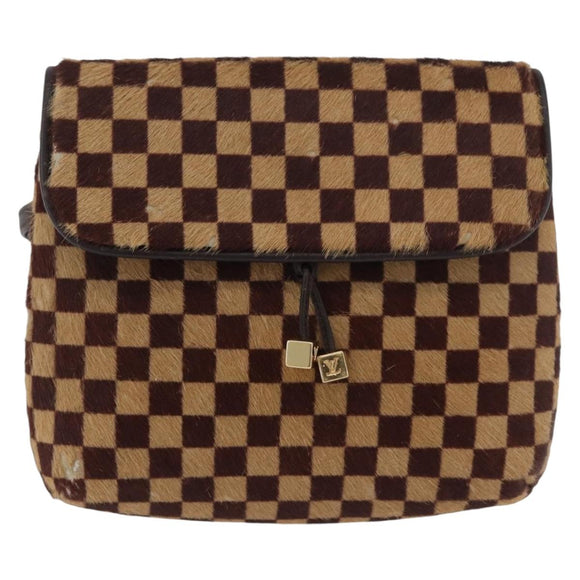LOUIS VUITTON Damie sovage Gazelle Bag Harako leather Brown M92130 Auth ka3269
