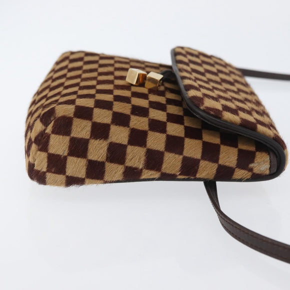 LOUIS VUITTON Damie sovage Gazelle Bag Harako leather Brown M92130 Auth ka3269