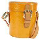 LOUIS VUITTON Monogram Vernis Astor Place Shoulder Bag Jaune M91100 Auth ka326V-1