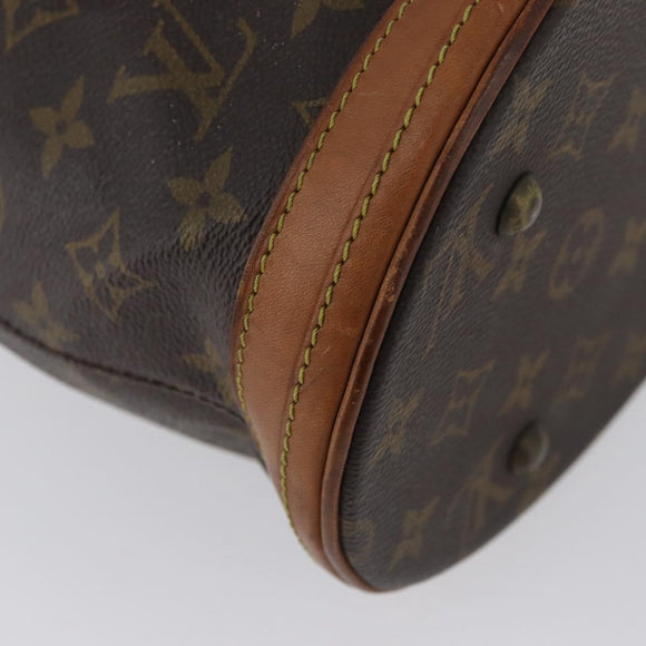 LOUIS VUITTON Monogram Bucket PM Shoulder Bag M42238 LV Auth ka3270