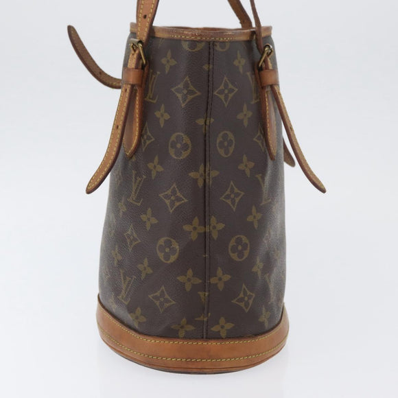 LOUIS VUITTON Monogram Bucket PM Shoulder Bag M42238 LV Auth ka3270