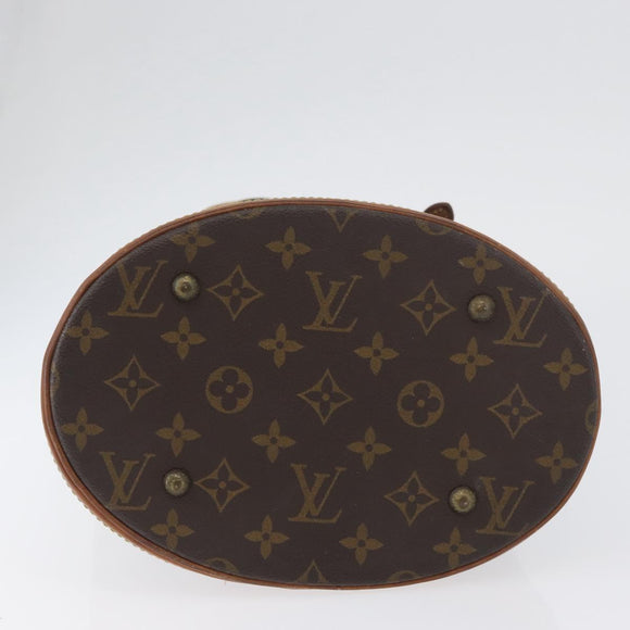 LOUIS VUITTON Monogram Bucket PM Shoulder Bag M42238 LV Auth ka3270