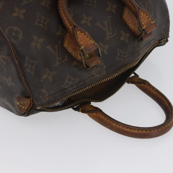 LOUIS VUITTON Monogram Speedy 25 Hand Bag M41528 LV Auth ka3272