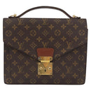 LOUIS VUITTON Monogram Monceau 28 Hand Bag 2way M51185 LV Auth ka3273-13