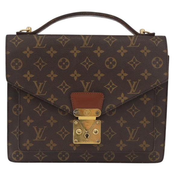 LOUIS VUITTON Monogram Monceau 28 Hand Bag 2way M51185 LV Auth ka3273