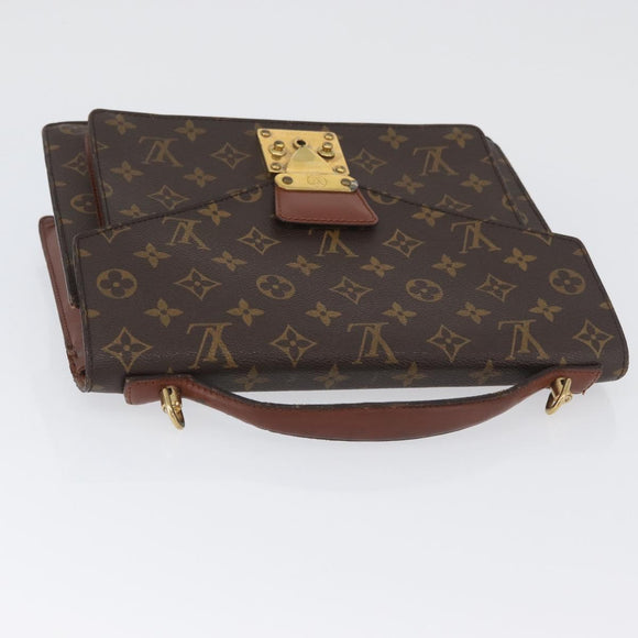 LOUIS VUITTON Monogram Monceau 28 Hand Bag 2way M51185 LV Auth ka3273