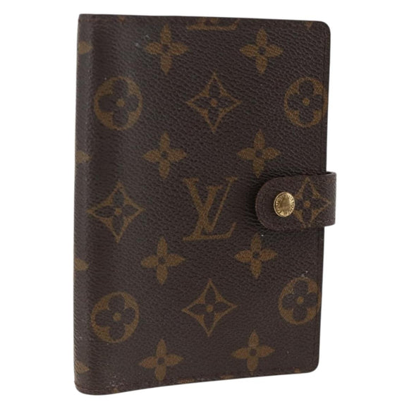 LOUIS VUITTON Monogram Agenda PM Day Planner Cover R20005 LV Auth ka3278
