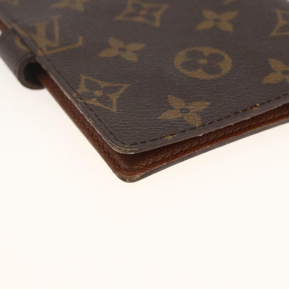 LOUIS VUITTON Monogram Agenda PM Day Planner Cover R20005 LV Auth ka3278