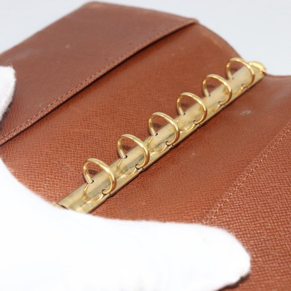 LOUIS VUITTON Monogram Agenda PM Day Planner Cover R20005 LV Auth ka3278