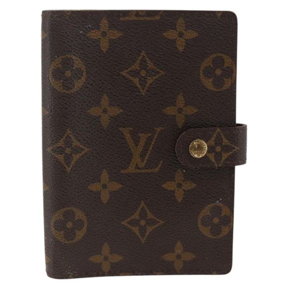 LOUIS VUITTON Monogram Agenda PM Day Planner Cover R20005 LV Auth ka3278