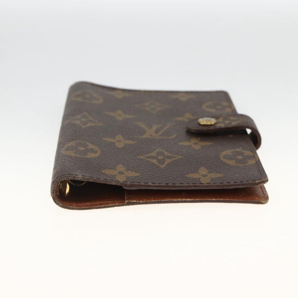 LOUIS VUITTON Monogram Agenda PM Day Planner Cover R20005 LV Auth ka3278