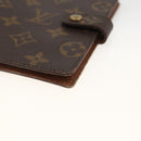 LOUIS VUITTON Monogram Agenda PM Day Planner Cover R20005 LV Auth ka3278-7