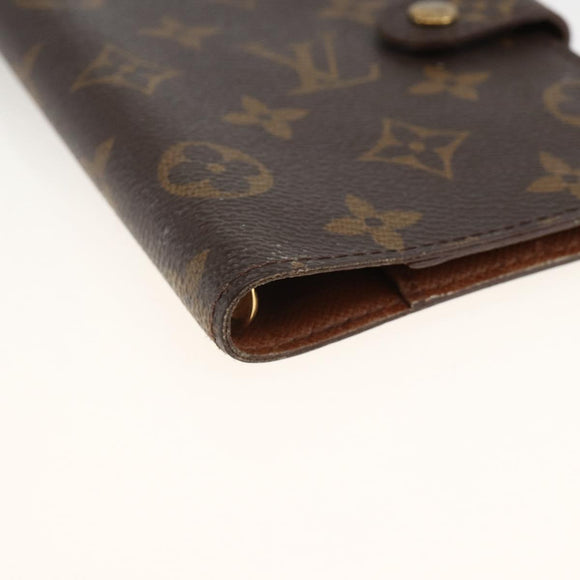 LOUIS VUITTON Monogram Agenda PM Day Planner Cover R20005 LV Auth ka3278
