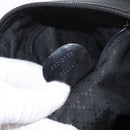 GUCCI Bamboo Shoulder Bag Nylon Black Silver 000 0531 Auth ka3282-21