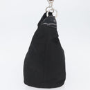 GUCCI Bamboo Shoulder Bag Nylon Black Silver 000 0531 Auth ka3282-4