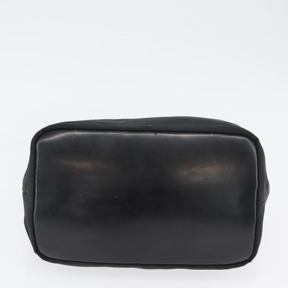 GUCCI Bamboo Shoulder Bag Nylon Black Silver 000 0531 Auth ka3282
