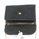 Christian Dior Honeycomb Canvas Shoulder Bag Green Gold Auth ka3284-10
