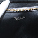 Christian Dior Honeycomb Canvas Shoulder Bag Green Gold Auth ka3284-11