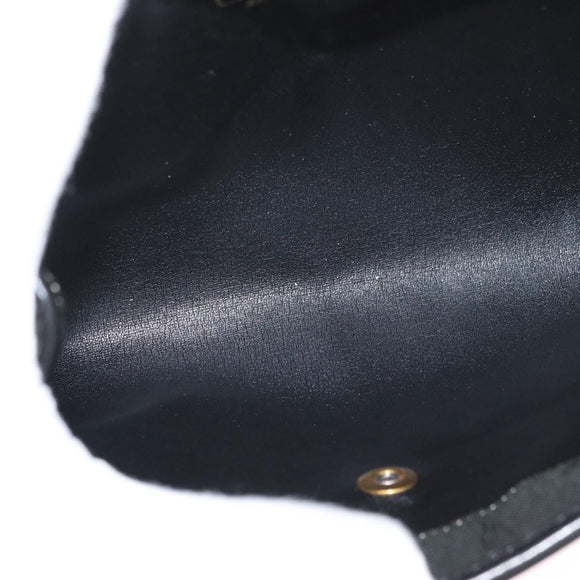 Christian Dior Honeycomb Canvas Shoulder Bag Green Gold Auth ka3284